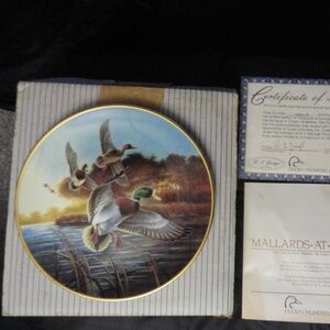 Hand painted glass plates